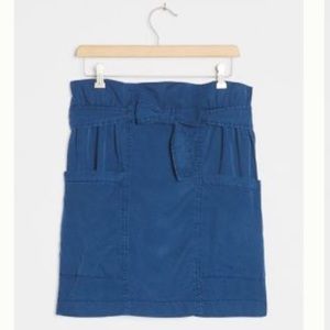 Anthropologie Paper Bag Mini Skirt